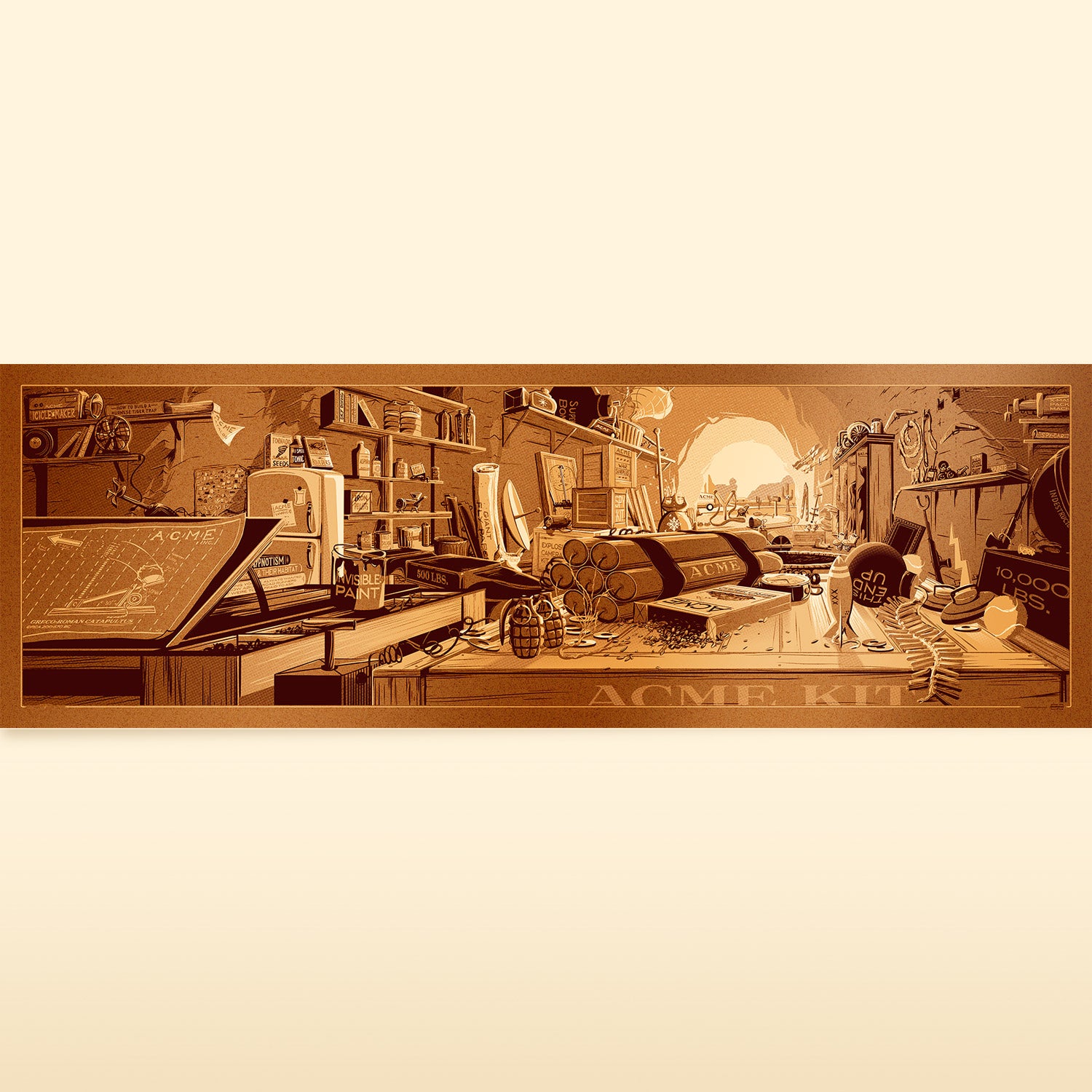 Desk of Mr. Coyote | Copper Metallic Variant | Famous Desks