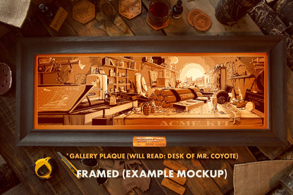 Desk of Mr. Coyote | Copper Metallic Variant | Famous Desks
