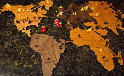Wooden World Map | Luxury Board Game