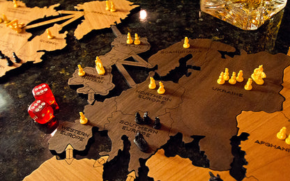 Wooden World Map | Luxury Board Game